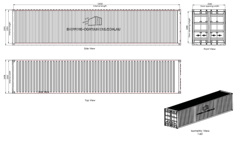 Shipping Container Dimensions & Sizes in Australia | 8ft, 10ft, 20ft & 40ft
