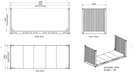Shipping Container Dimensions & Sizes in Australia | 8ft, 10ft, 20ft & 40ft